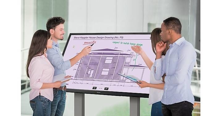 Sharp Appareils TV: SHARP PN-85TH1  85 4K Touch-Display inkl. Rollwagen – D'occasion à Zürich par White_Marti 4