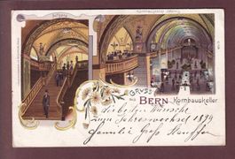 BERN - Kornhauskeller - 1899 Litho Guggenheim