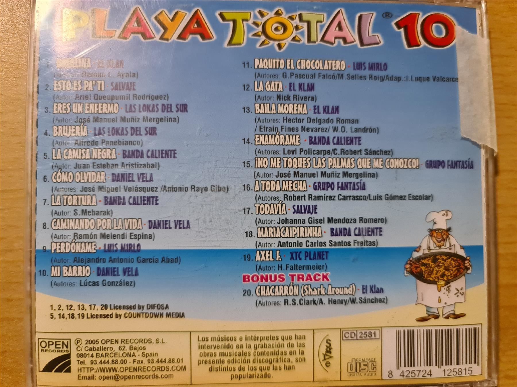 CD: CD Playa Total 10 – Usato da Dintikon venduto da Vexi 1