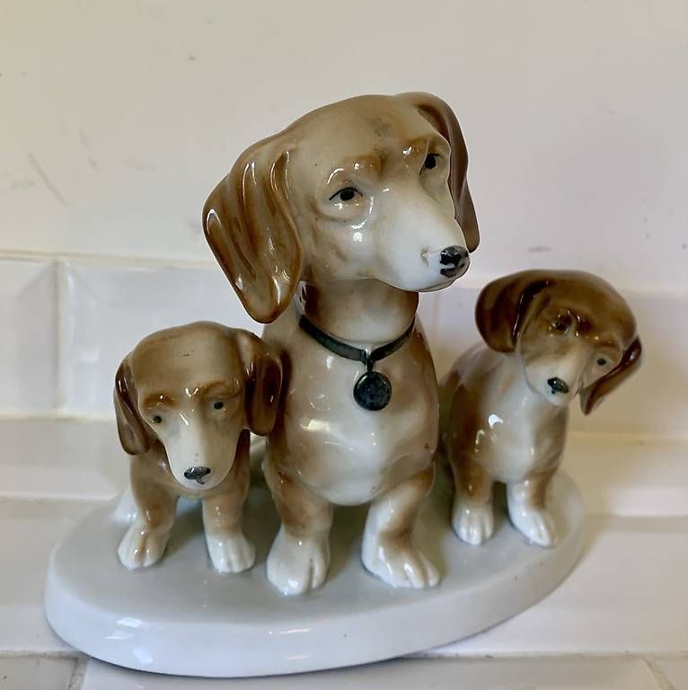 Figuren: Teckel / Dachund porcelaine vintage – Gebraucht aus Montreux von Barber_Swiss_Vintage 1