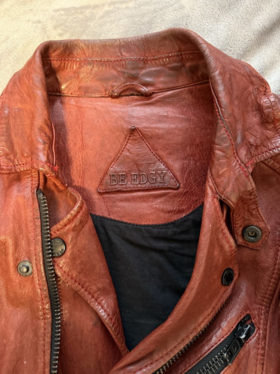 Giacche: SCHAFS LEDERJACKE BRAUN-ROT, GR. M – Usato da St. Moritz venduto da ari_9fcv 1