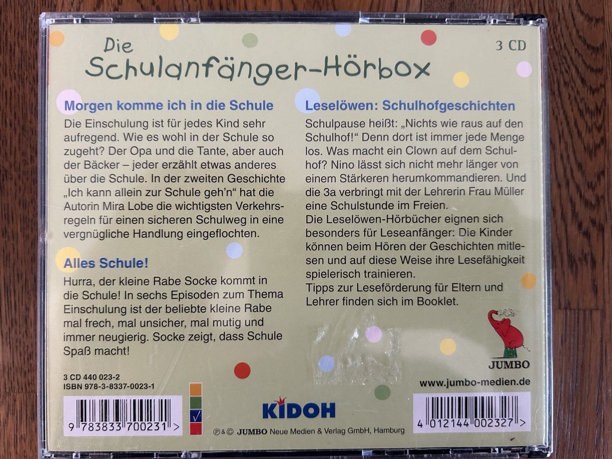 CD: Die Schulanfänger-Hörbox 3 CD Hörspiele – Usato da Wolhusen venduto da eve_m6cg 2