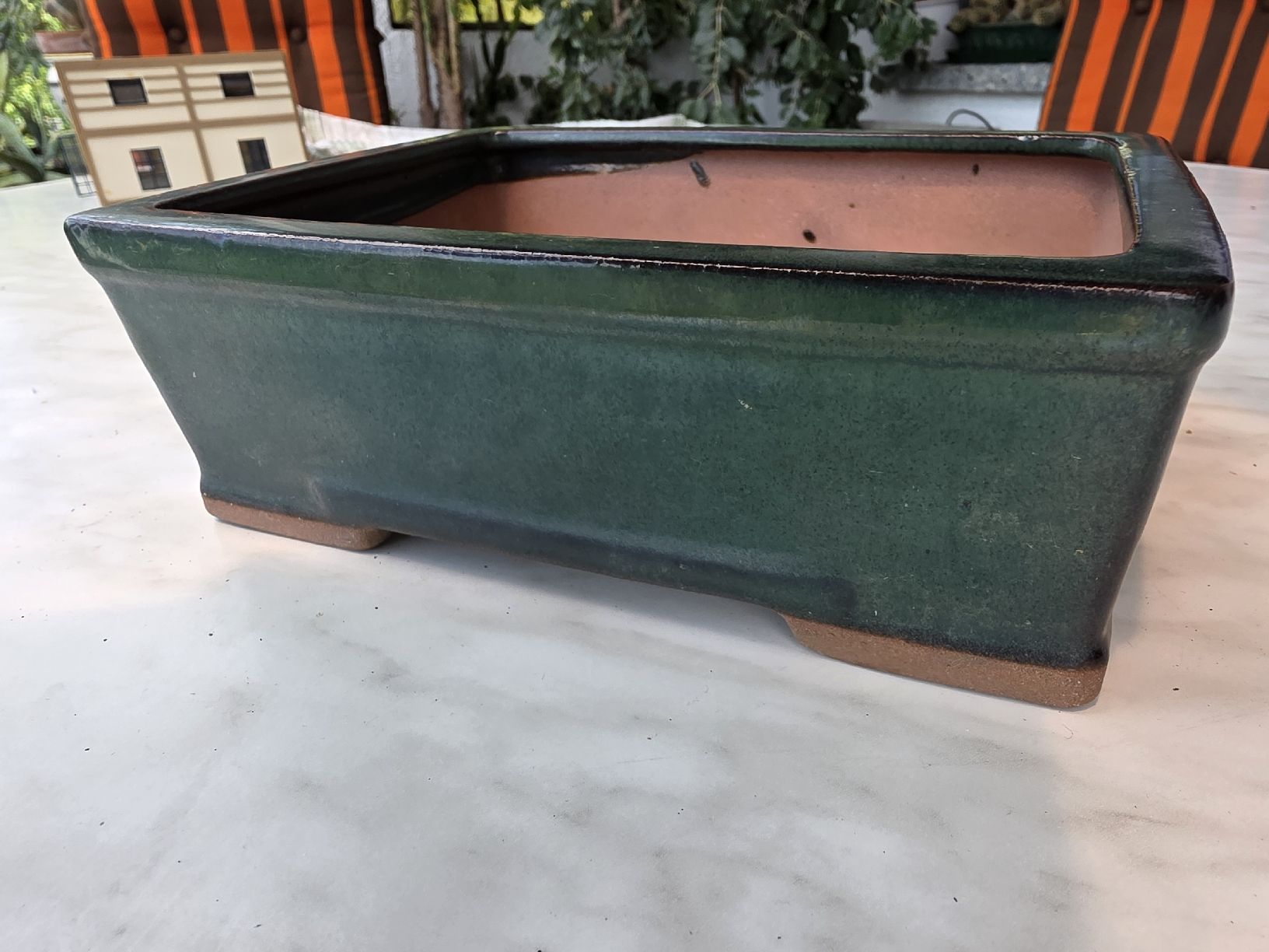 Blumentöpfe: Rectangular Bonsai Pot Green Ceramic  – Neu (gemäss Beschreibung) aus Hinwil von Ehretstock8 1