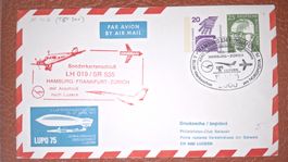 Swissair Hamburg - Frankfurt - Zürich 1975