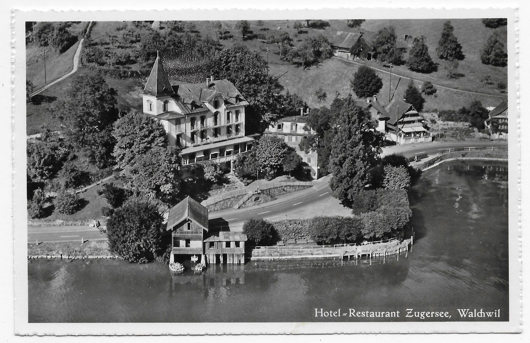 Cartoline postali: Hotel-Restaurant Zugersee, Walchwil – Usato da Hefenhofen venduto da Richsalz