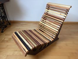 Loungesessel mit div. massiv Hölzern