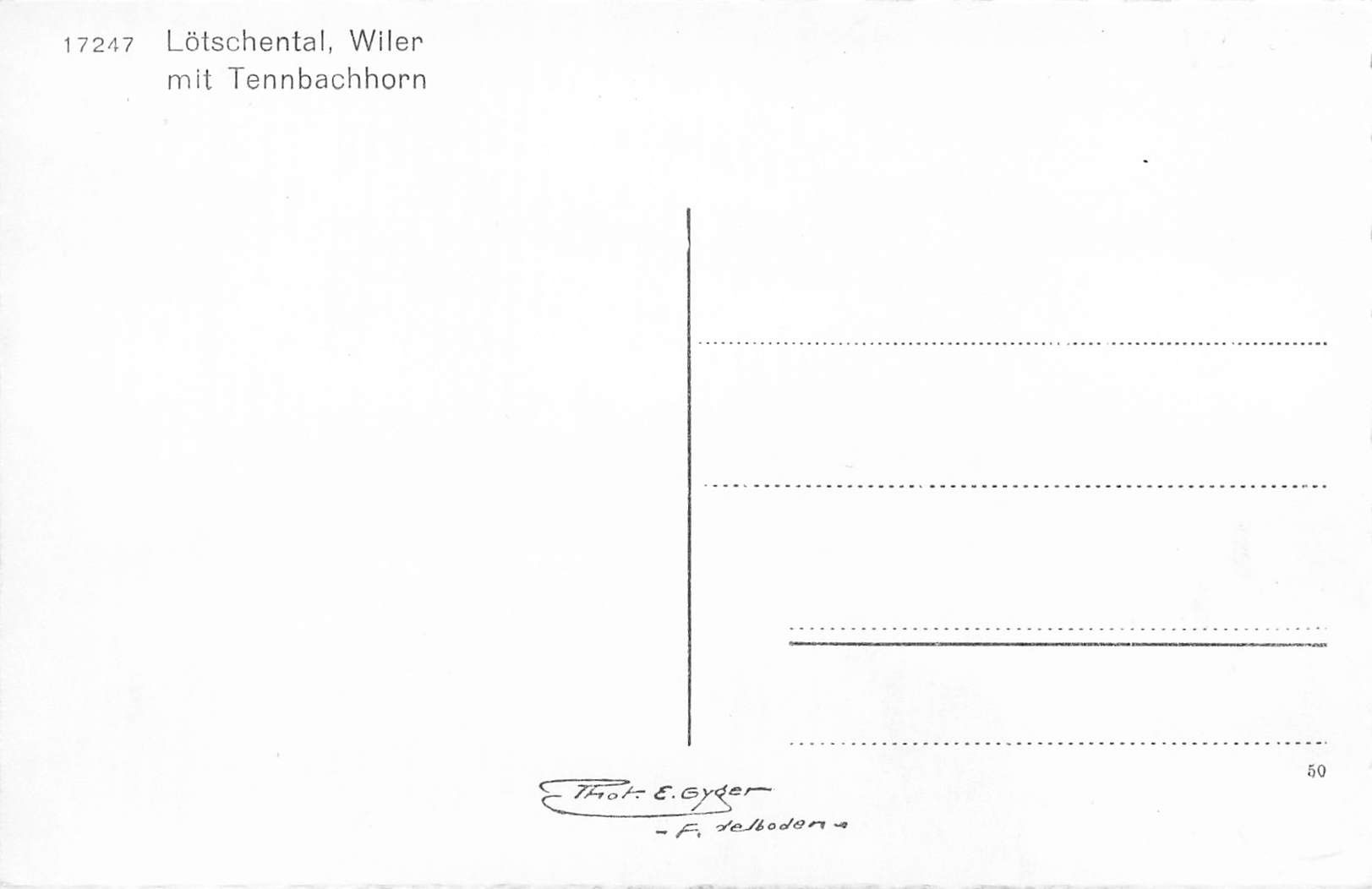 Cartoline postali: Lötschental wiler mit tennbachhorn – Usato da Biasca venduto da Blenio71 1