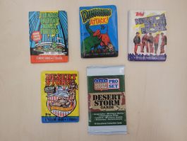 Topps 80er/90er Jahre - 5 Packungen - ungeöffnet!