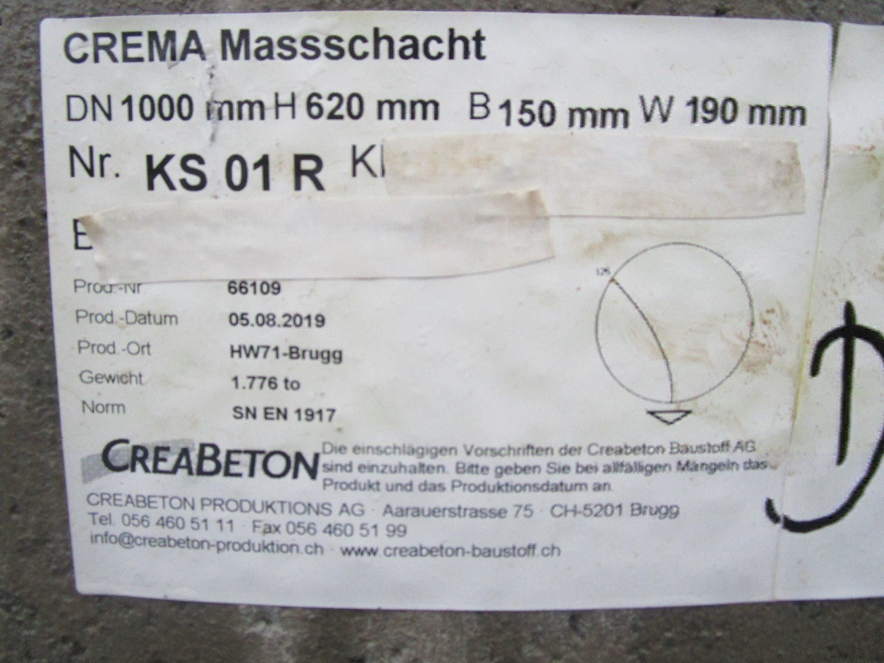 Escavatori: Durchlaufschacht – Nuovo (secondo la descrizione) da Kerns venduto da avr75 2