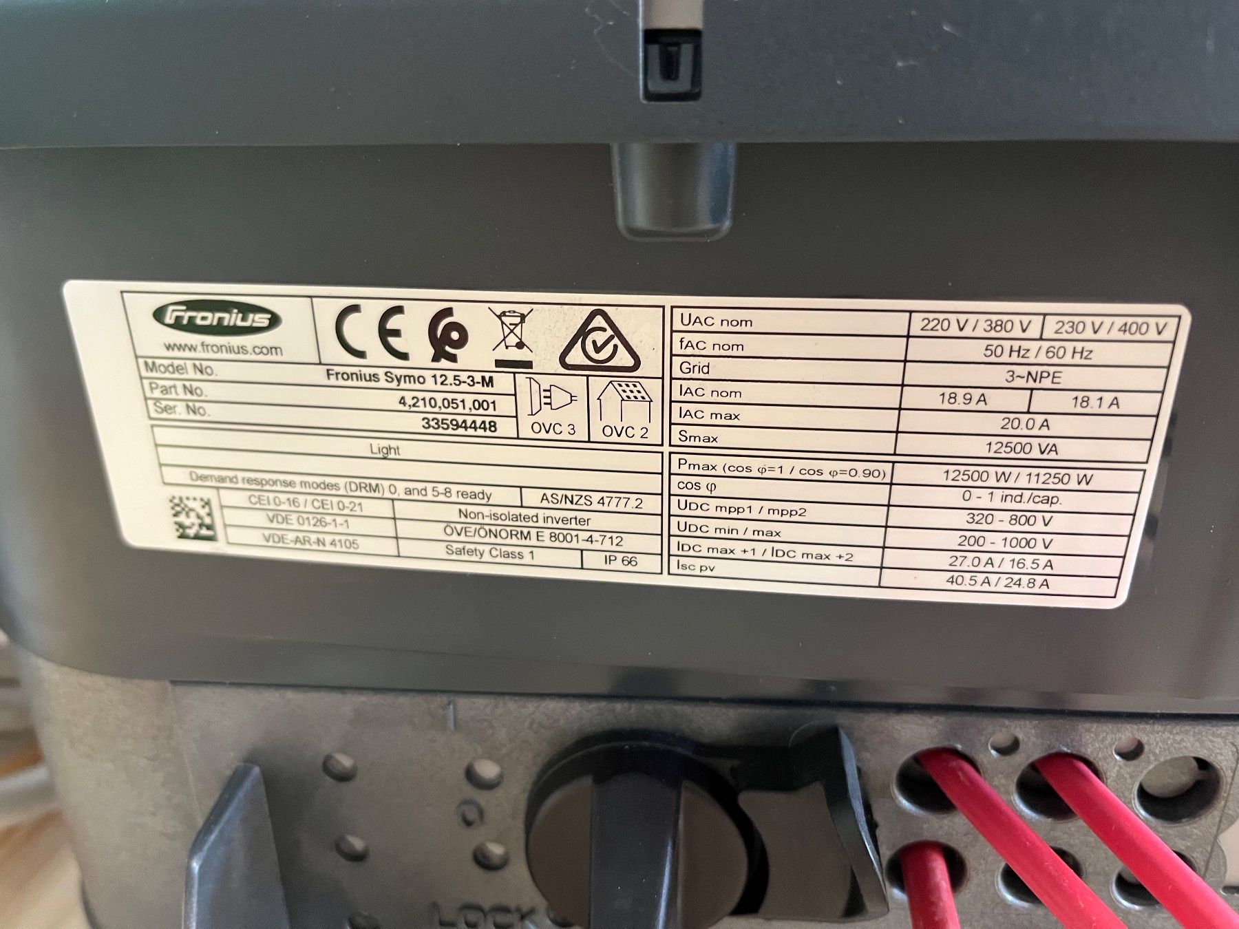 Inverter: Fronius Symo 12.5-3-M – Usato da Tann venduto da birdytriumph 3