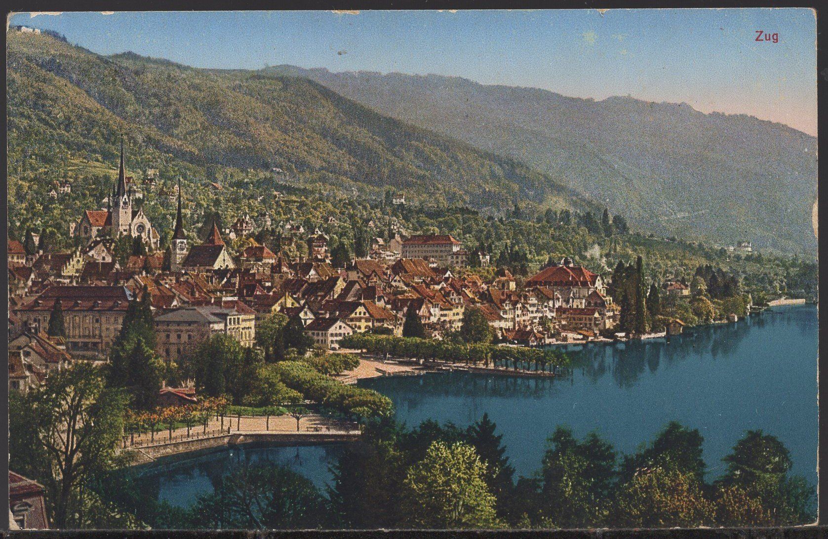 Ansichtskarten: Zug  -  Panorama   FELDPOST  1927 – Gebraucht aus Aarau von kufi44