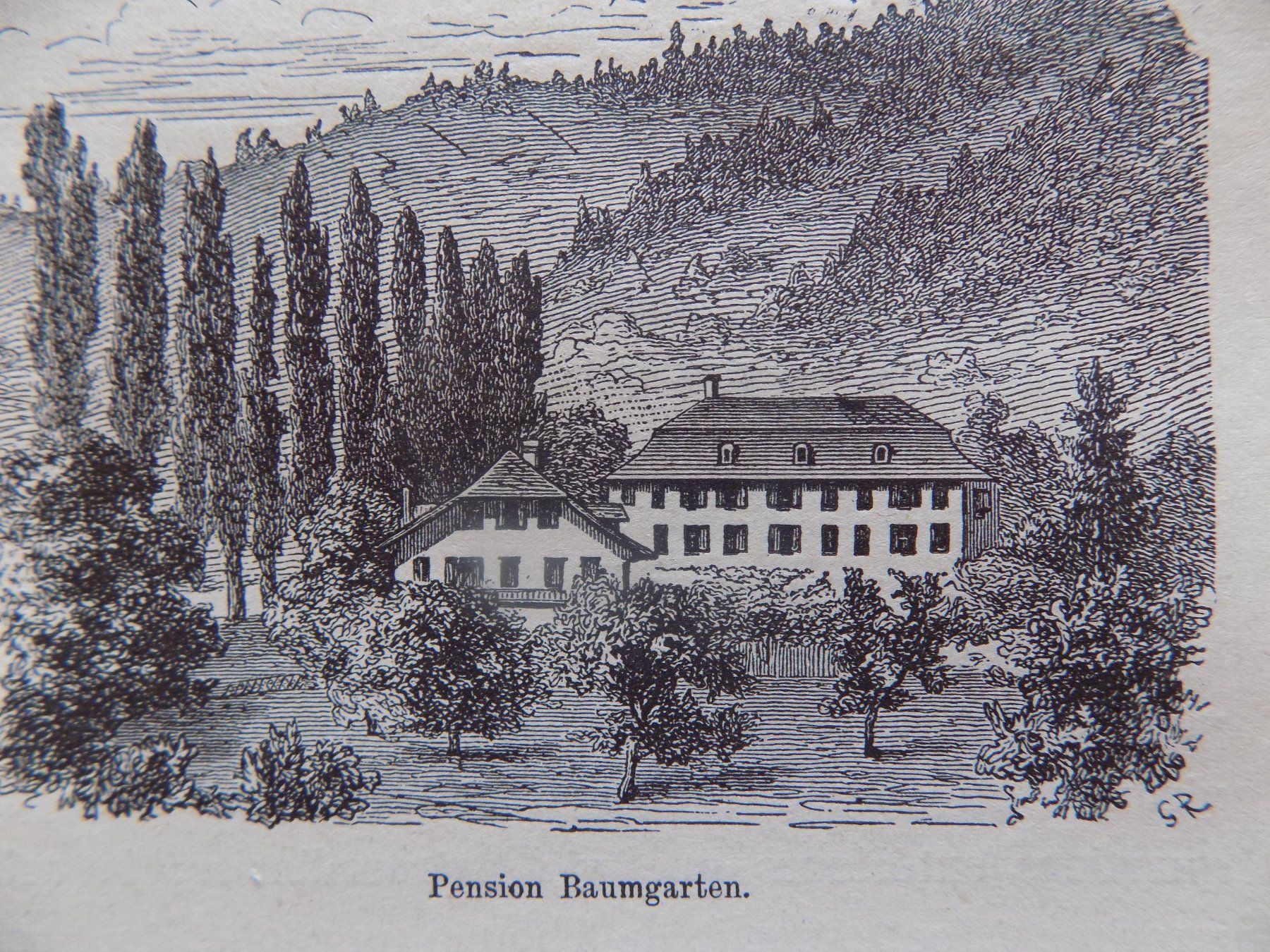Gravures: Pension Baumgarten bei Thun – D'occasion à Risch par Antikfee 2