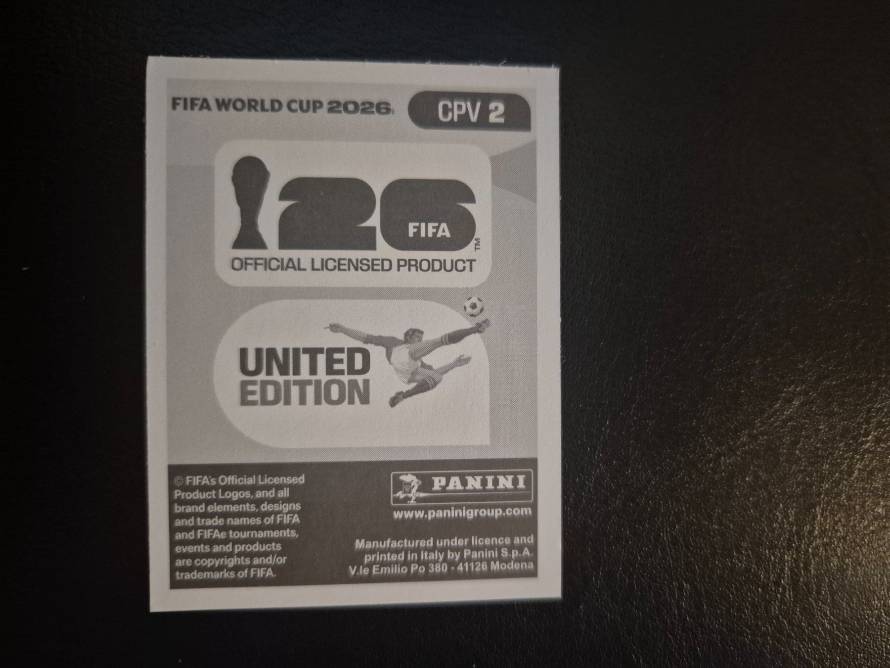 Panini Carte collezionabili: Panini WM 26 CPV 2 – Nuovo (secondo la descrizione) da Rorschacherberg venduto da AJ3108 1
