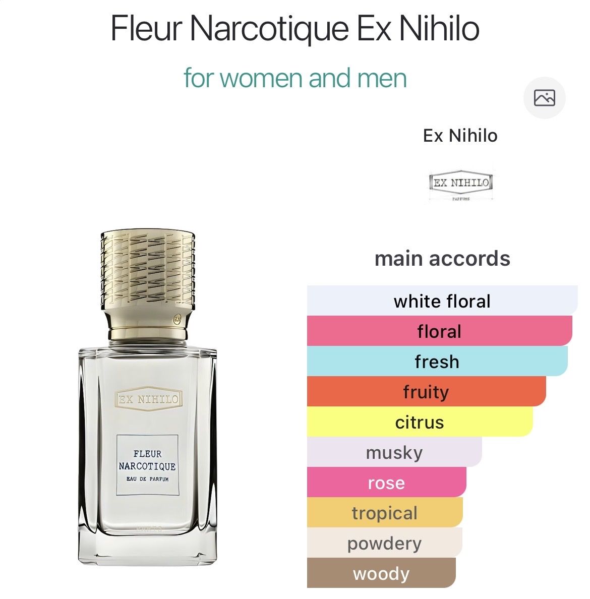 Ex Nihilo Parfums & Eau de Toilette: NICHE - 3ml EDP Fleur Narcotique by Ex Nihilo – D'occasion à Genève par StaceyH 1
