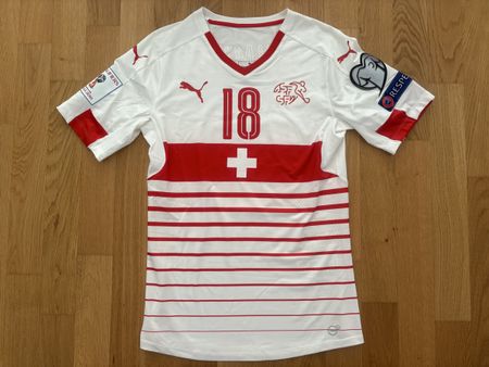 SPIELERTRIKOT # 18 MEHMEDI ANDORRA VS SCHWEIZ SIGNIERT M