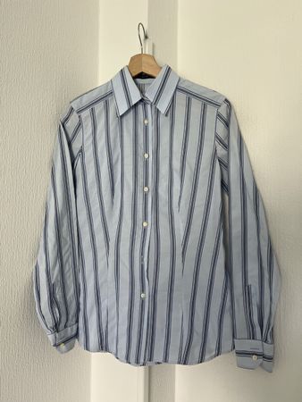ETRO striped cotton shirt, size 44, made in Italy,