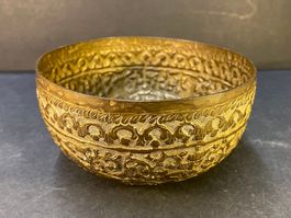 Antike Persischer Messing Tasse, Schale, Handarbeit