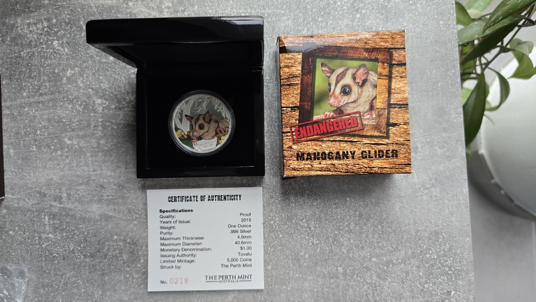 Alle Münzen: Sugar Glider 1 oz Silver Proof 2015 Color Perth Mint – Neu (gemäss Beschreibung) aus Petit-Lancy von SilverCoinCoin 4