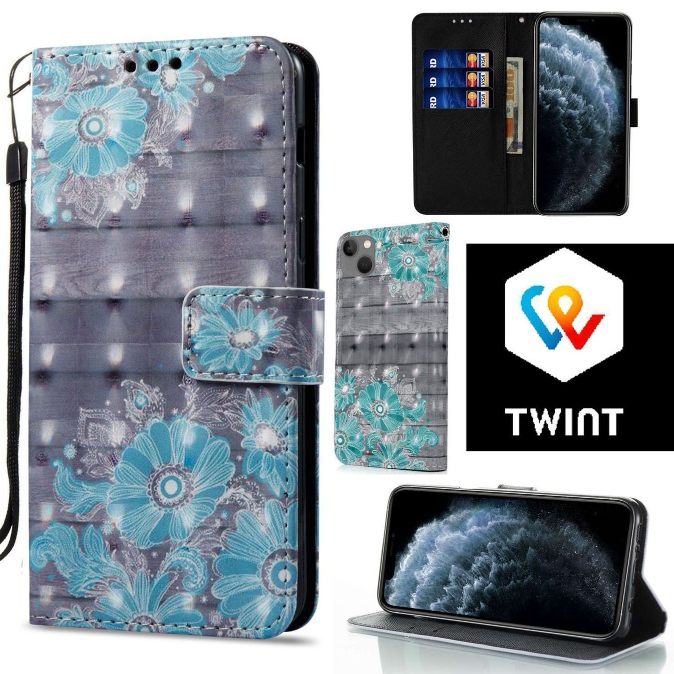 Cover & Protezioni schermo: iPhone 13 mini Hülle Etui Wallet Case Flip Cover Tasche – Nuovo e nell'imballaggio originale da Volketswil venduto da coverandmore