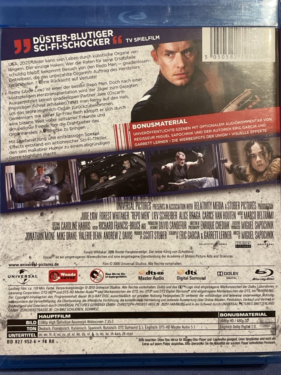 Tutti i DVDs: Repo Men (2010) – Nuovo (secondo la descrizione) da Waldenburg venduto da Gonzo8 1