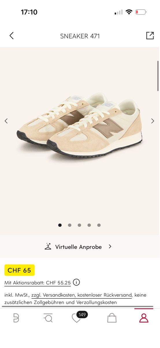 New Balance Scarpe da donna: New Balance Sneaker Gr.38,5 Damen – Usato da St. Gallen venduto da heartbug 7