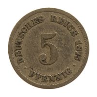 Deutschland Kaiserreich 5 Pfennig 1875 C