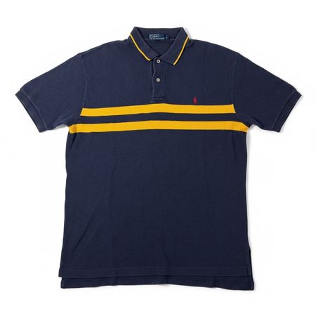 Polo Ralph Lauren bleu rayé jaune - L homme #8