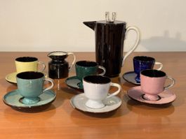 Margrit Linck - Jakob Gelzer, Keramik Kaffee Set, 50er Jahre