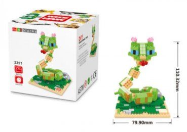 Nanoblock Kit di costruzioni: 2391 Wise Hawk - Kung Fu Panda - Snake – Nuovo e nell'imballaggio originale da Hochdorf venduto da ruest-online