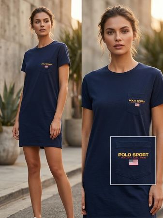 Polo Sport Ralph Lauren T-Shirt Kleid blau M