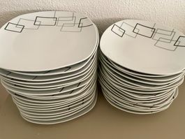 36-er Set: Essteller & Salatteller, Suppenteller je 18 Stück