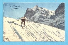 Grindelwald - Wintersport - Ski Abfahrt - Wetterhorn - 1930