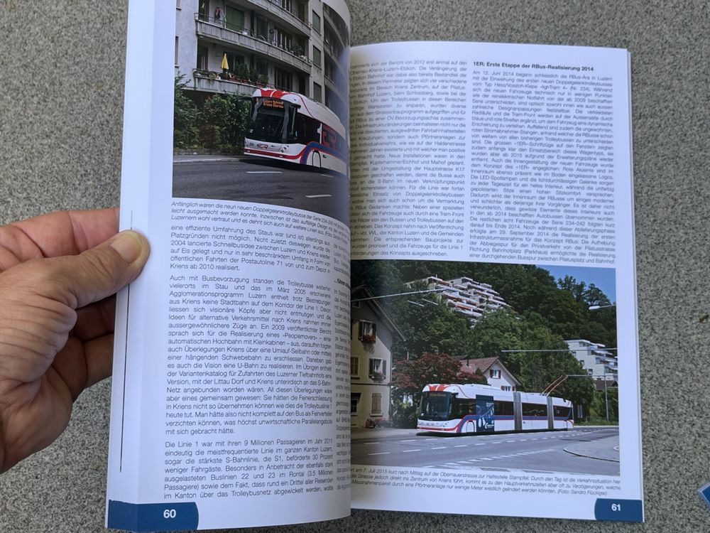 Luzern VBL Jubiläum 75 Jahre Trolleybus Foto Fachbuch 2016 (Neu und