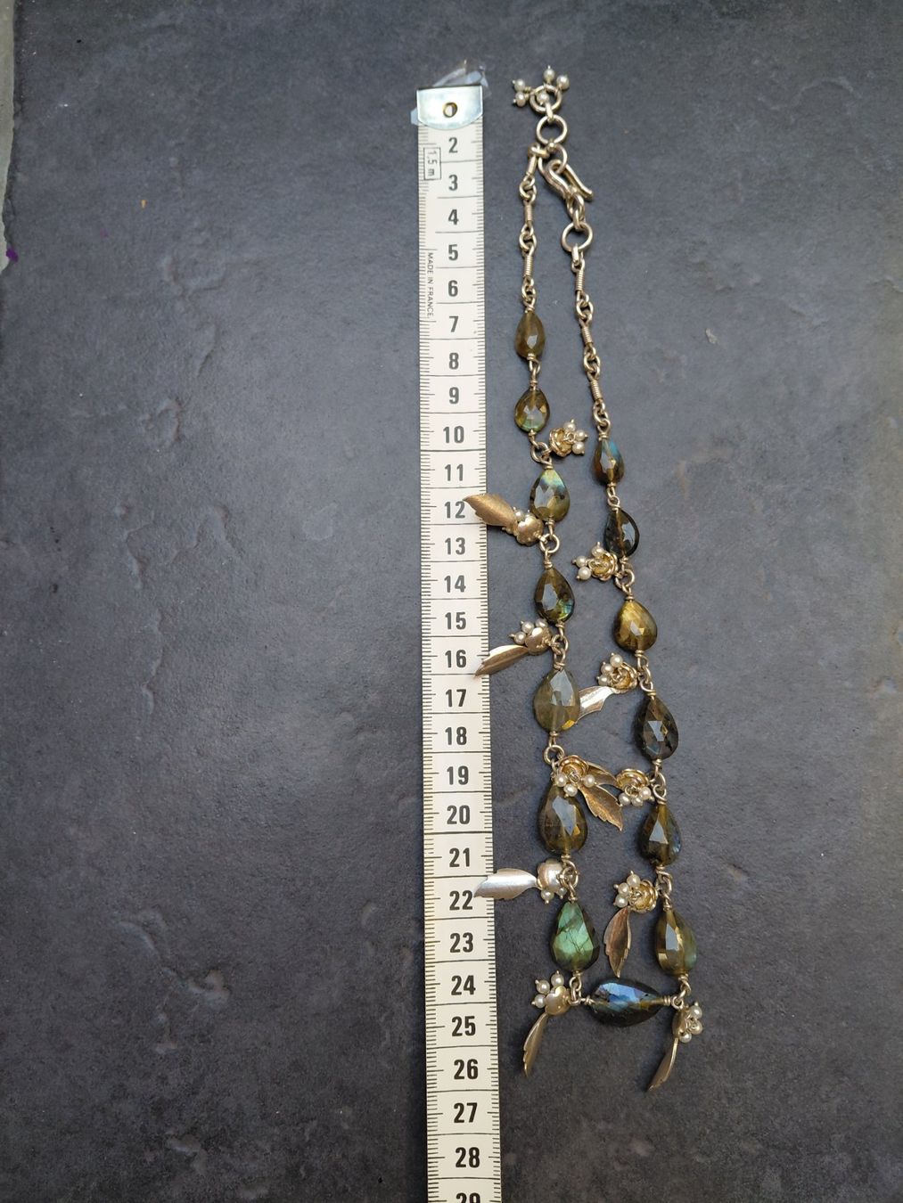 Catenine: collier argent labradorites et perles – Nuovo (secondo la descrizione) da Boussens venduto da mgerma54 2