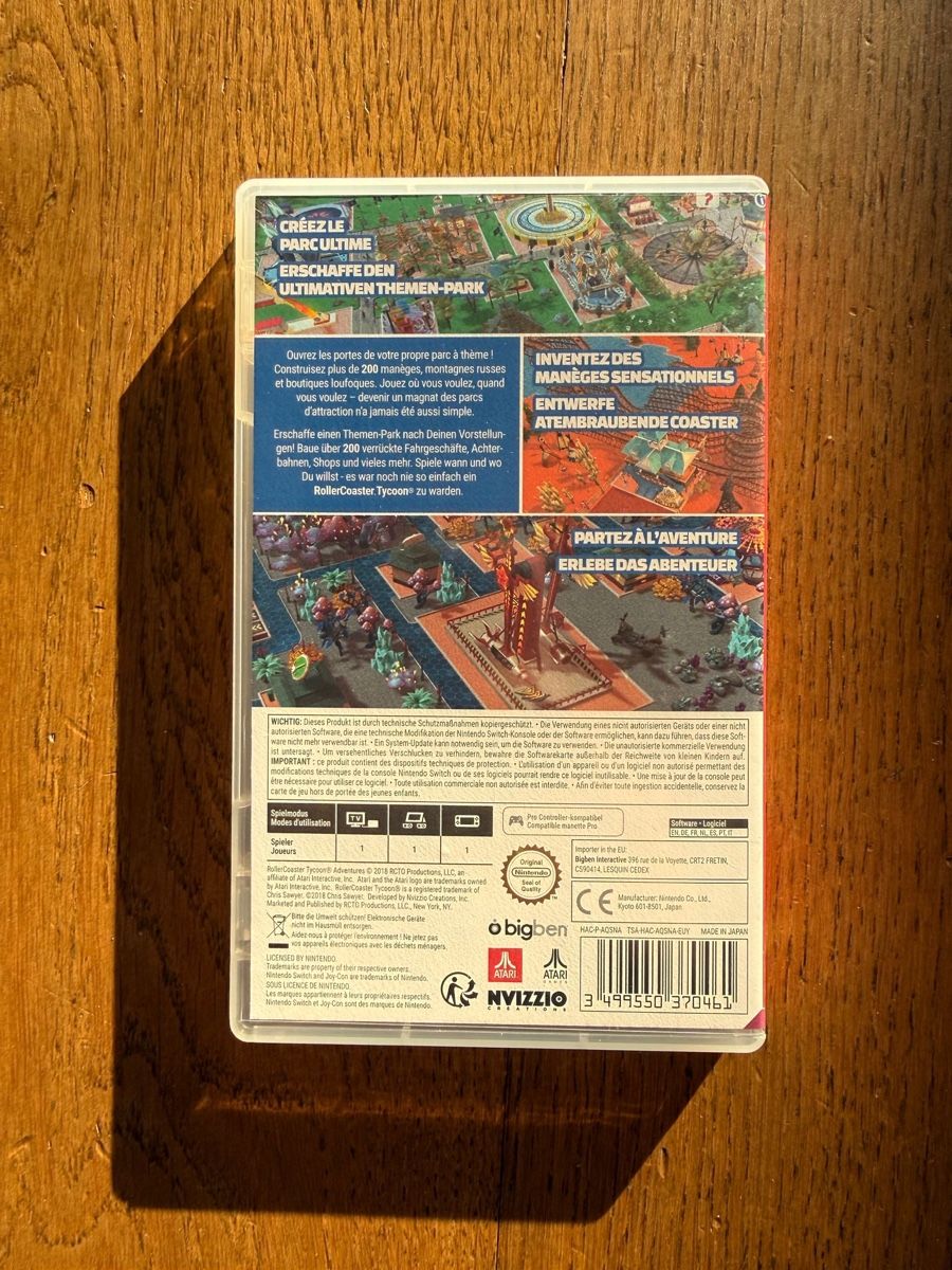 Nintendo Spiele: Roller Coaster Tycoon Adventures / Nintendo Switch  – Gebraucht aus Läufelfingen von Seraphim13 1