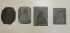 Fotografuren Fotografie 4 antike Blechbilder Negative