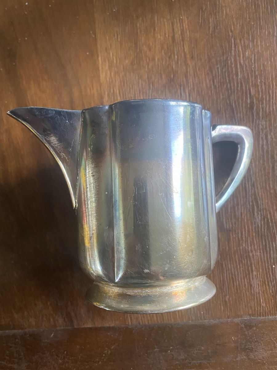 Caraffe: Sigg Jugendstil Milchkanne versilbert, Vintage – Usato da Baden venduto da swiss-alps
