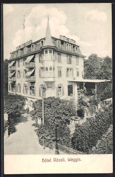 Cartoline postali: AK Weggis, Das Hotel Rössli – Usato da Berlin venduto da bartko-reher