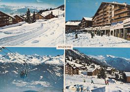 Anzère Multivues 1975 Hiver à la station d'Anzère