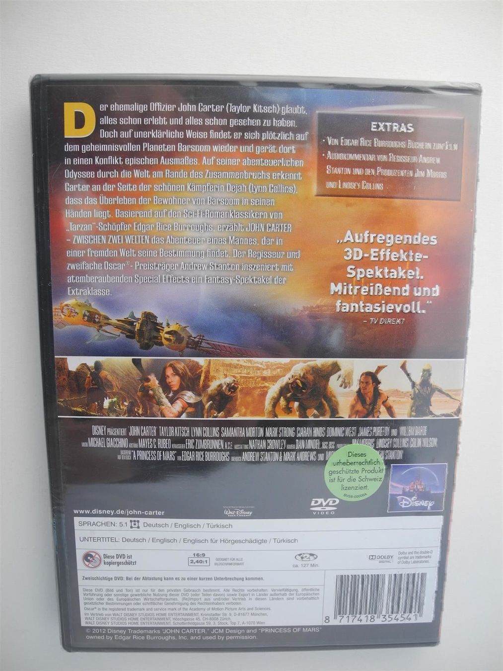 Tous les DVDs: Disney John Carter, Nr. 448 – Neuf avec emballage d'origine à Kottwil par Crazyrolf 1