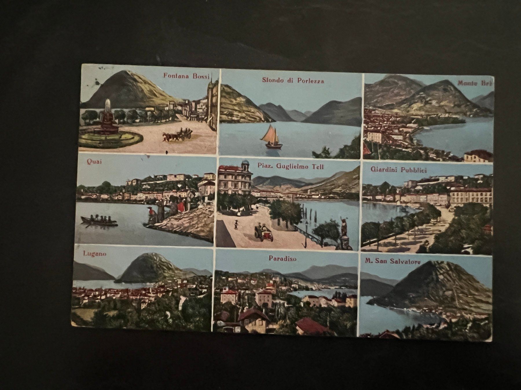 Ansichtskarten: AK   1913 Lugano    (G3299) – Gebraucht aus Hinwil von Sidi4