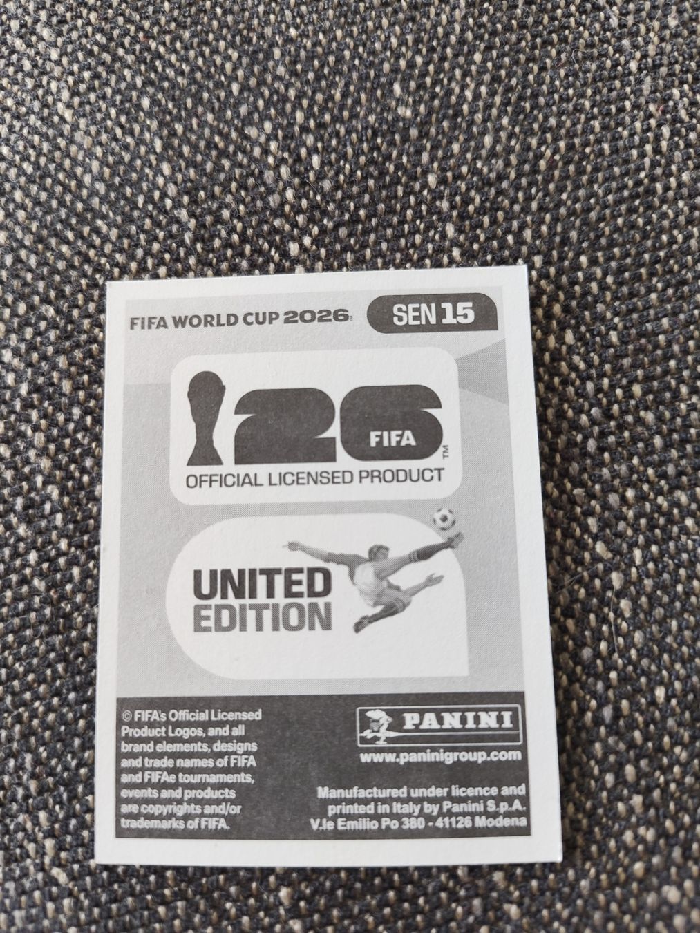 Panini Carte collezionabili: Panini 2026 Wm Sen 15 – Nuovo (secondo la descrizione) da Lieli venduto da Maholo 1
