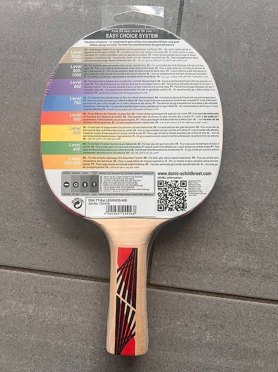 Tennis da tavolo: Donic Level 600 Tischtennisschläger – Usato da Thal venduto da maesi86 1