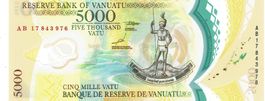 Vanuatu 5000 Vatu 2017 P-19 Polymer UNZ