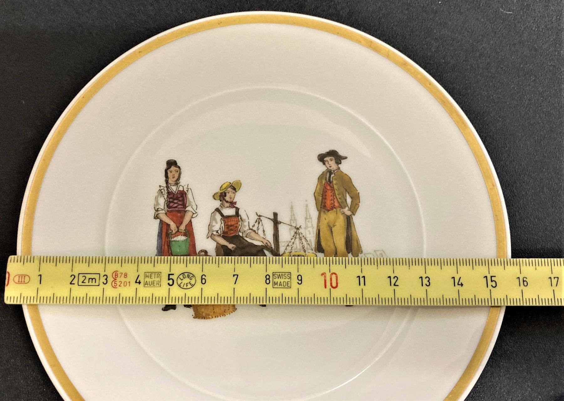 Geschirrsets: Langenthal Mocca Set 3teilig Trachten handbemalt Bâle TOP – Gebraucht aus Wangen b. Olten von Buntgemischt 5