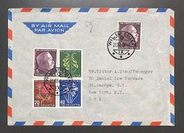 1948 Satzbrief Pro Juventute Luftpost - USA WIL (ST. GALLEN)