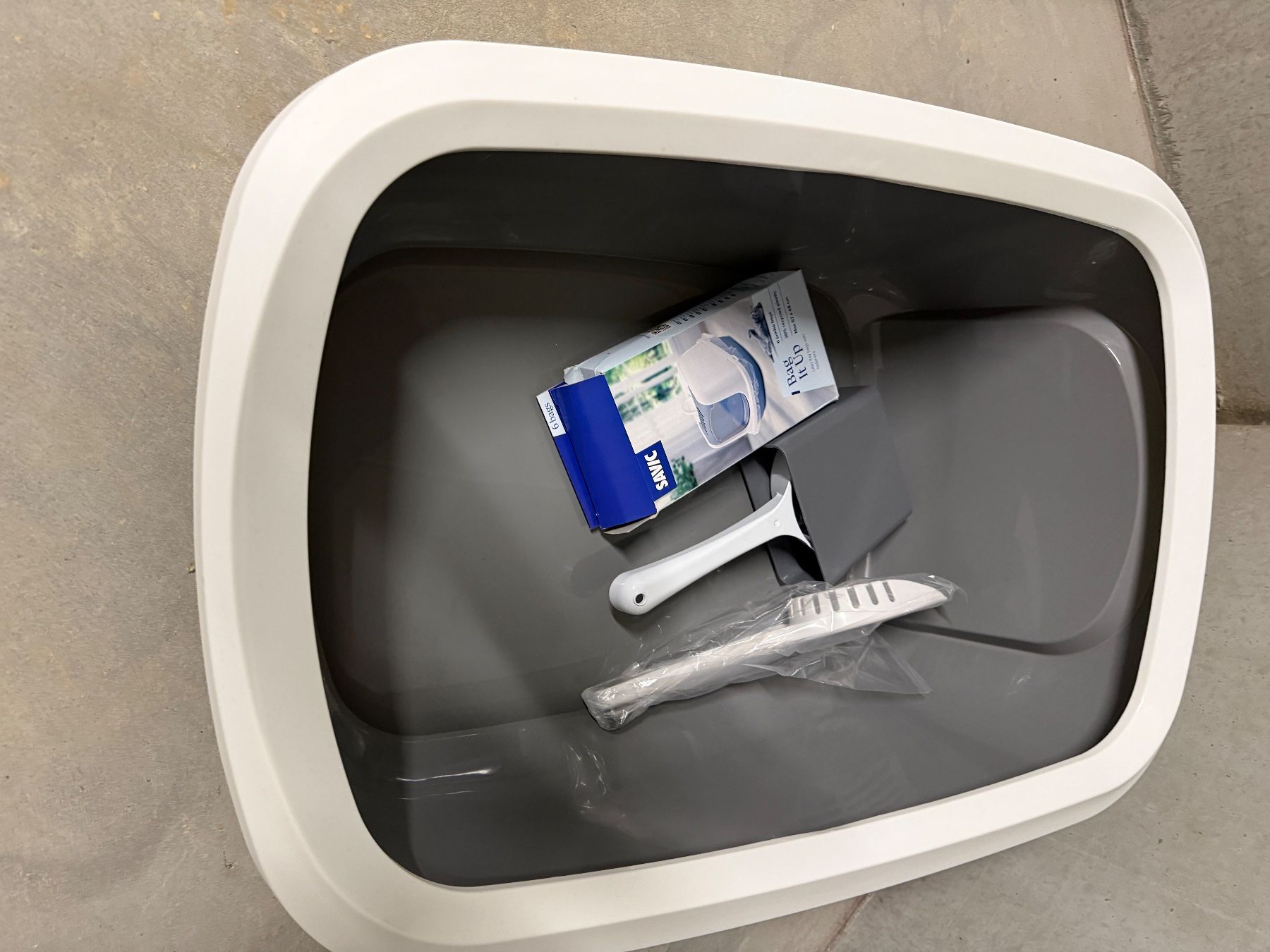 WC: Katzenklo mit Schaufel und Filter neu – Neuf avec emballage d'origine à Lüscherz par Mario-Herr 2