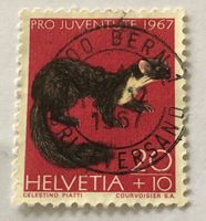 PRO JUVENTUTE  BRIEFMARKEN GESTEMPELT  