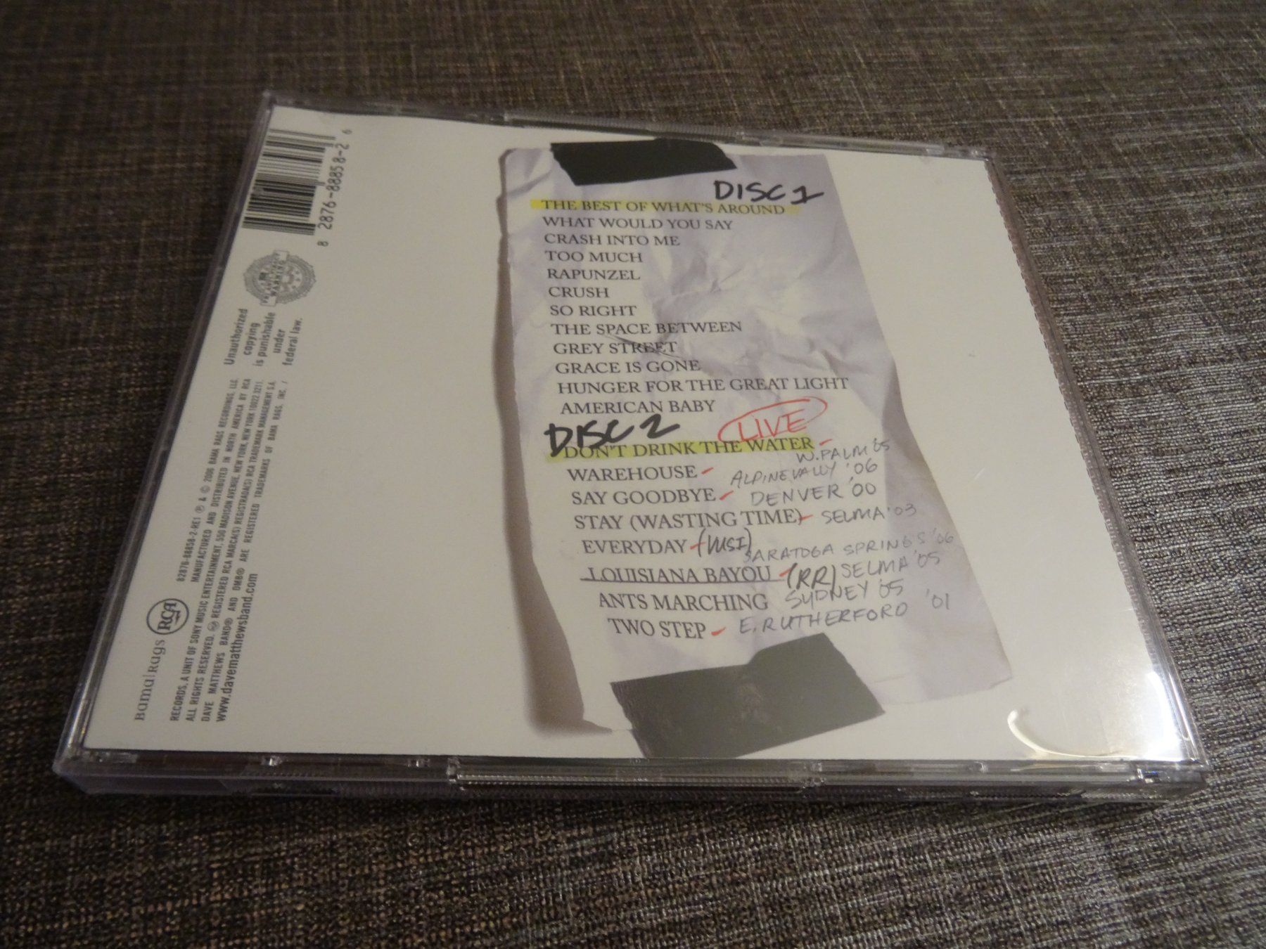 CD: Dave Matthews Band TBOWA vol. 1 CD – Usato da Olten venduto da Disc-Ausverkauf 1