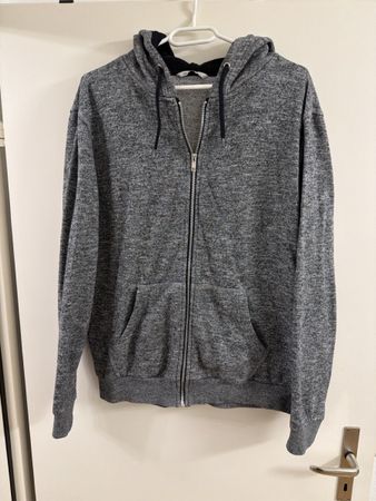 Grauer Hoodie mit Reissverschluss - The Basics, Gr. M